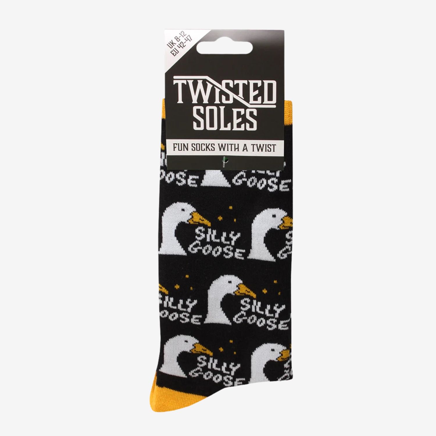 Twisted Soles Silly Goose Adult Socks Size UK 8-12
