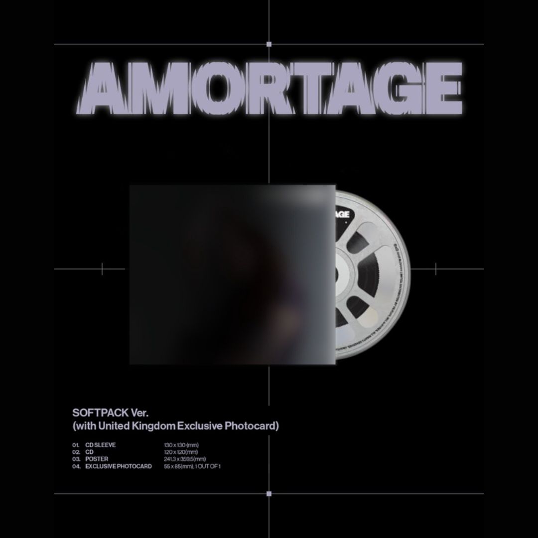 JISOO | AMORTAGE | Softpack Ver. w/ UK Exclusive Card | CD