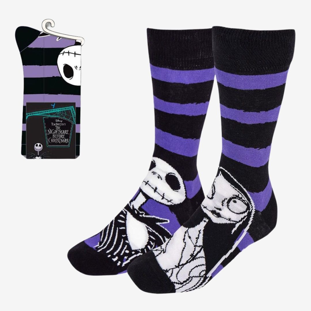 Nightmare before Christmas Socks Jack &amp; Sally 38-45 (UK 5-11)