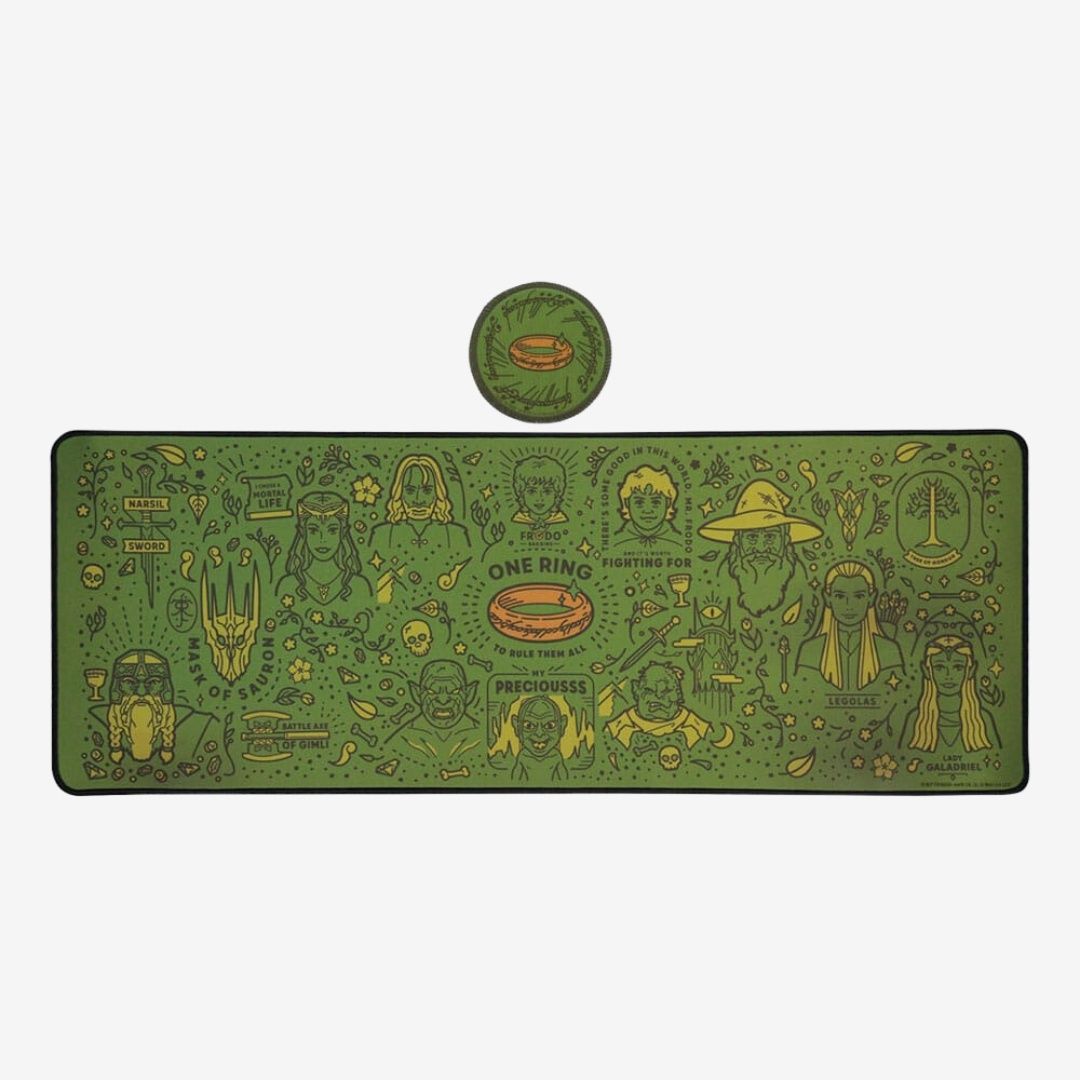 Lord of the Rings Desk Pad &amp; Coaster Set