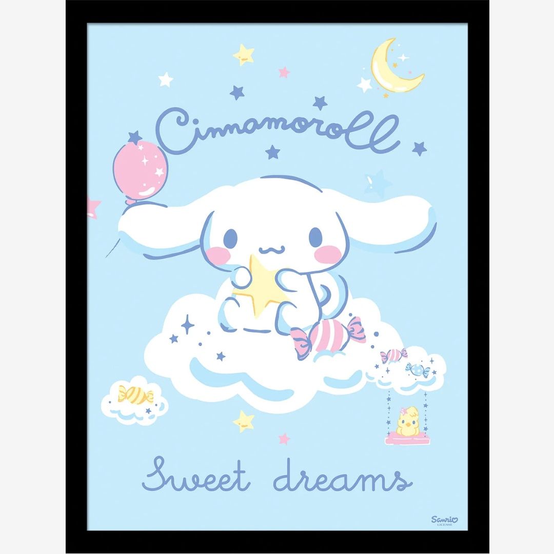 Cinnamonroll (Sweet Dreams) Framed 30x40cm Print