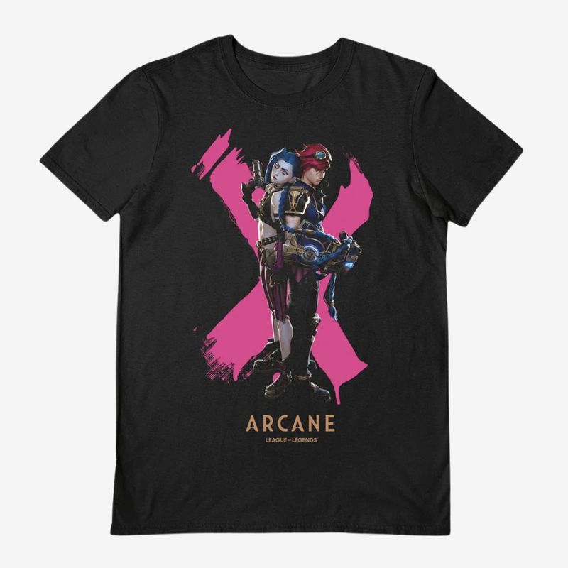 Arcane (Duo) Black Unisex Short Sleeve T-Shirt