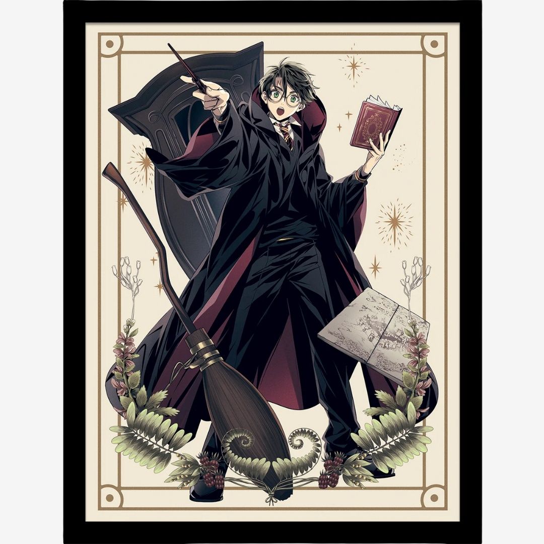 Harry Potter Wizard Dynasty (Harry Spells) Framed 30x40cm Print