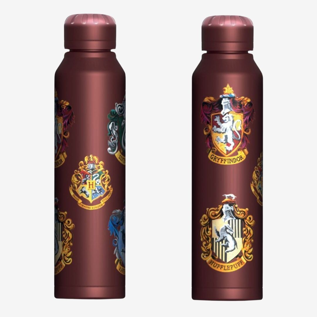 Harry Potter (Colourful Crest) Slim Metal Drinks Bottle