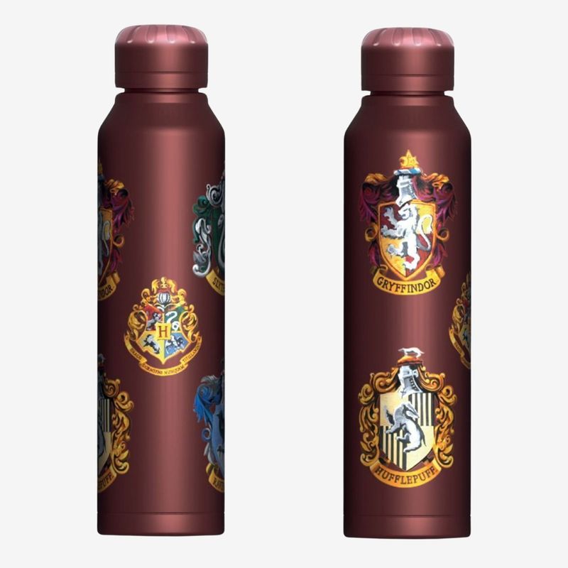 Harry Potter (Colourful Crest) Slim Metal Drinks Bottle