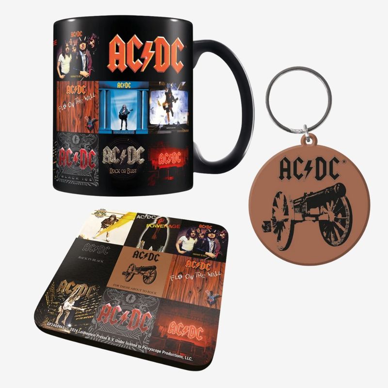 AC/DC (Classic Albums) Mug, Coaster &amp; Keychain Gift Set