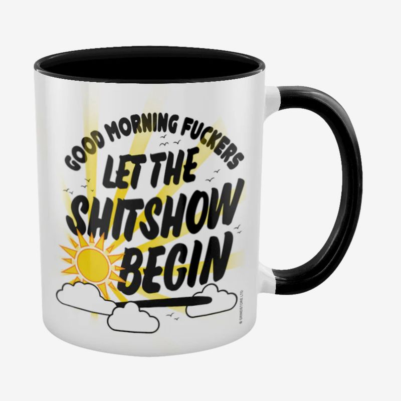 Good Morning Let The Shitshow Begin Inner 2 Tone Mug