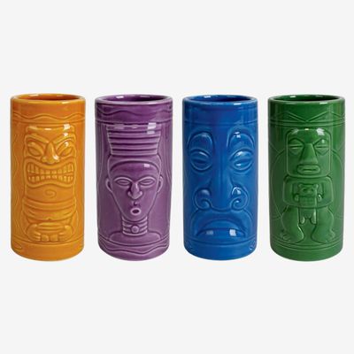 Tiki Mugs Set of 4