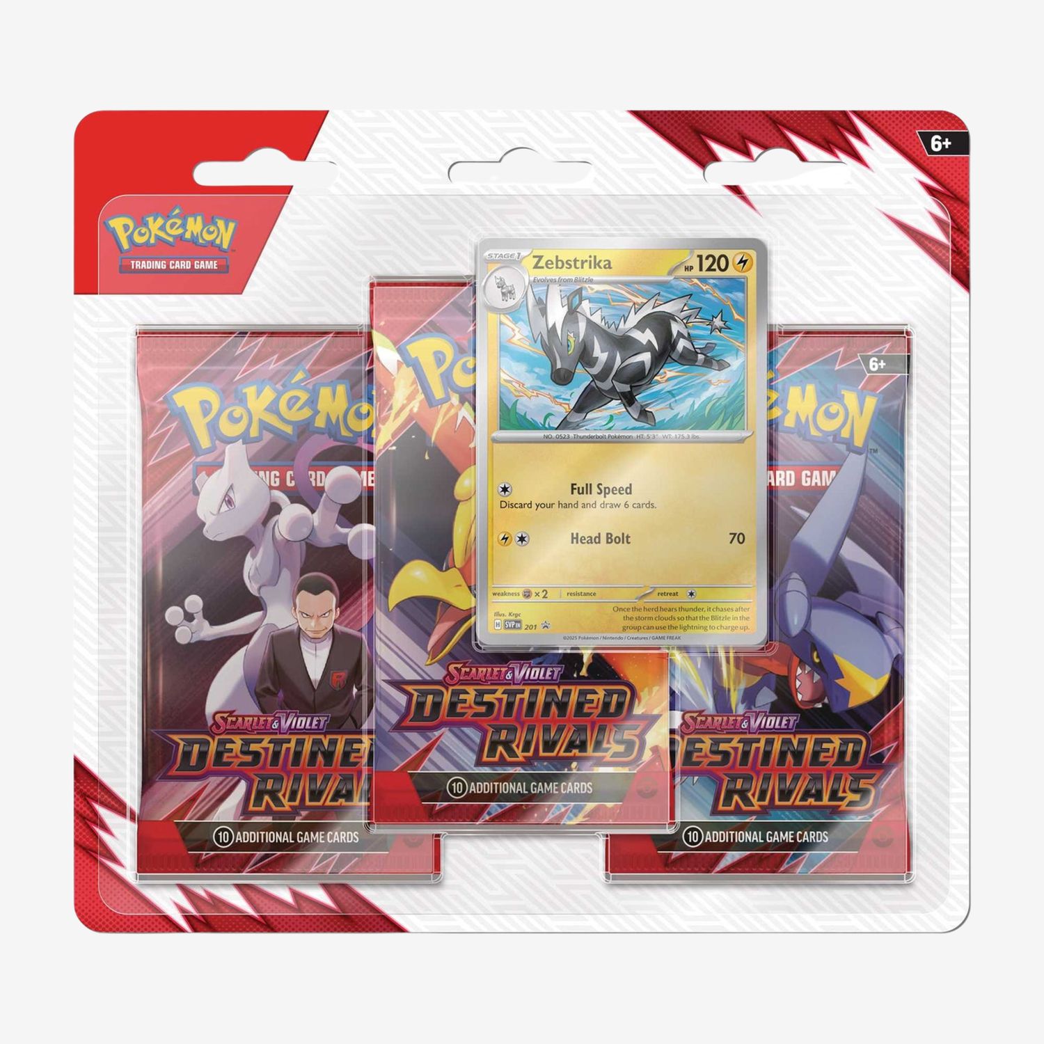 Pokémon TCG: Scarlet &amp; Violet 10 - Destined Rivals - 3-Pack Blister