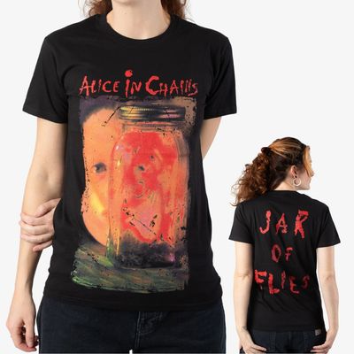 Black Alice In Chains Unisex T-Shirt: Jar of Flies (Back Print)