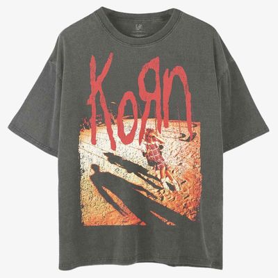 Korn Unisex Charcoal Grey T-Shirt: Shadow Playground