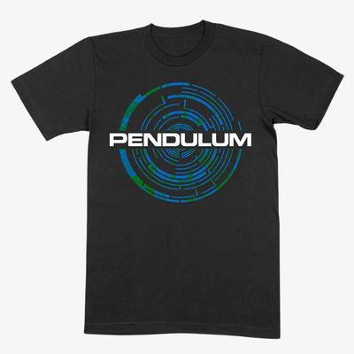 Pendulum Unisex Black T-Shirt: Colour Logo