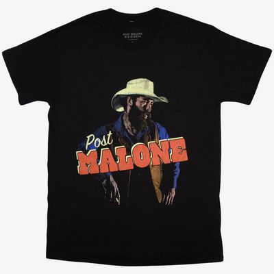Post Malone Black Unisex T-Shirt: Cowboy