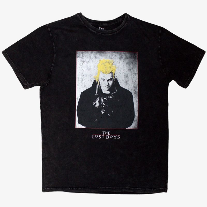 The Lost Boys Unisex Black Stone Wash T-Shirt: David Poster