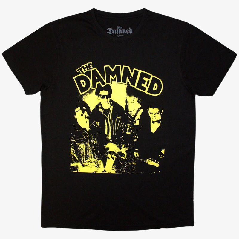 The Damned Black Unisex T-Shirt: New Rose Vintage