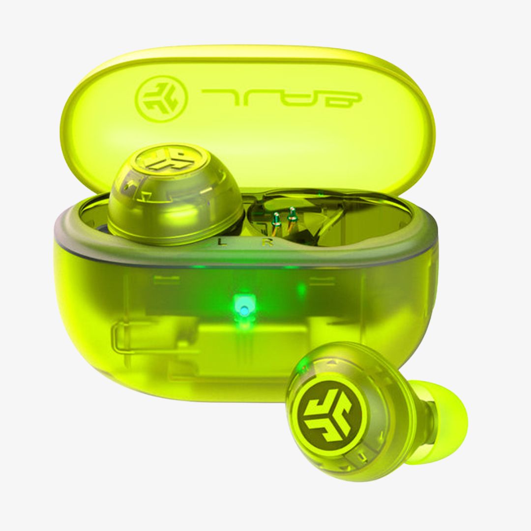 JLab Go Pop ANC, True Wireless Stereo (TWS), 20 - 20000 Hz, Calls/Music, Headset, Teal, Transparent