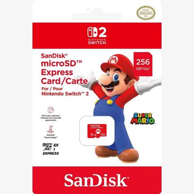SanDisk microSD 256GB Express Card for Nintendo Switch 2