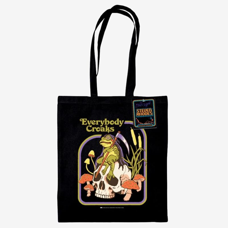 Steven Rhodes (Everybody Croaks) Black Tote Bag