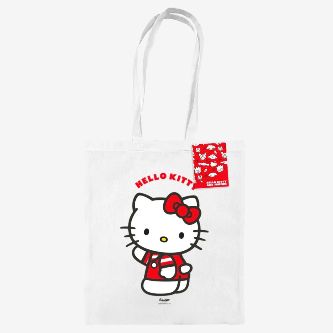 Hello Kitty (Wave) White Tote Bag