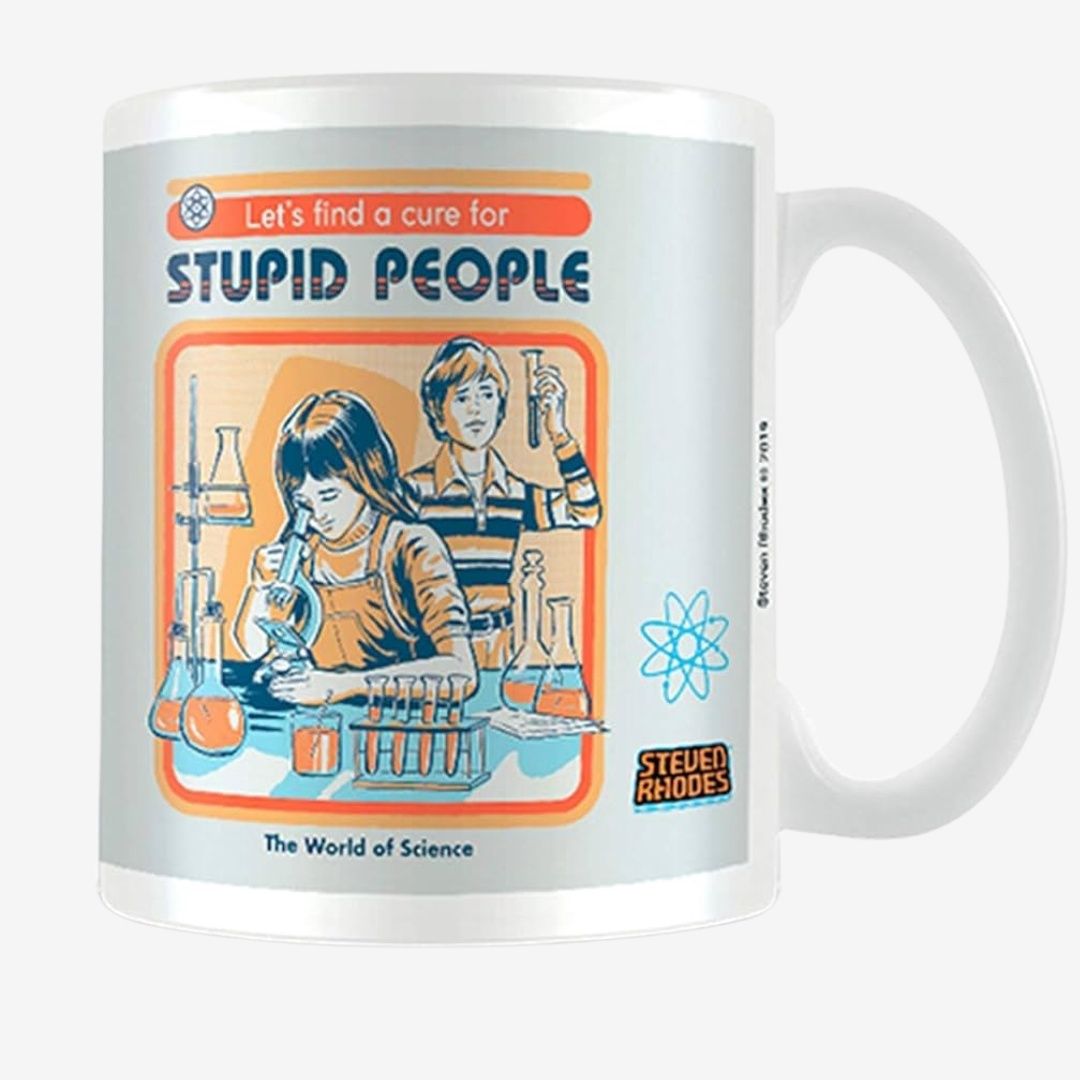 Let&#39;s Find a Cure For Stupid People Mug (Steven Rhodes)