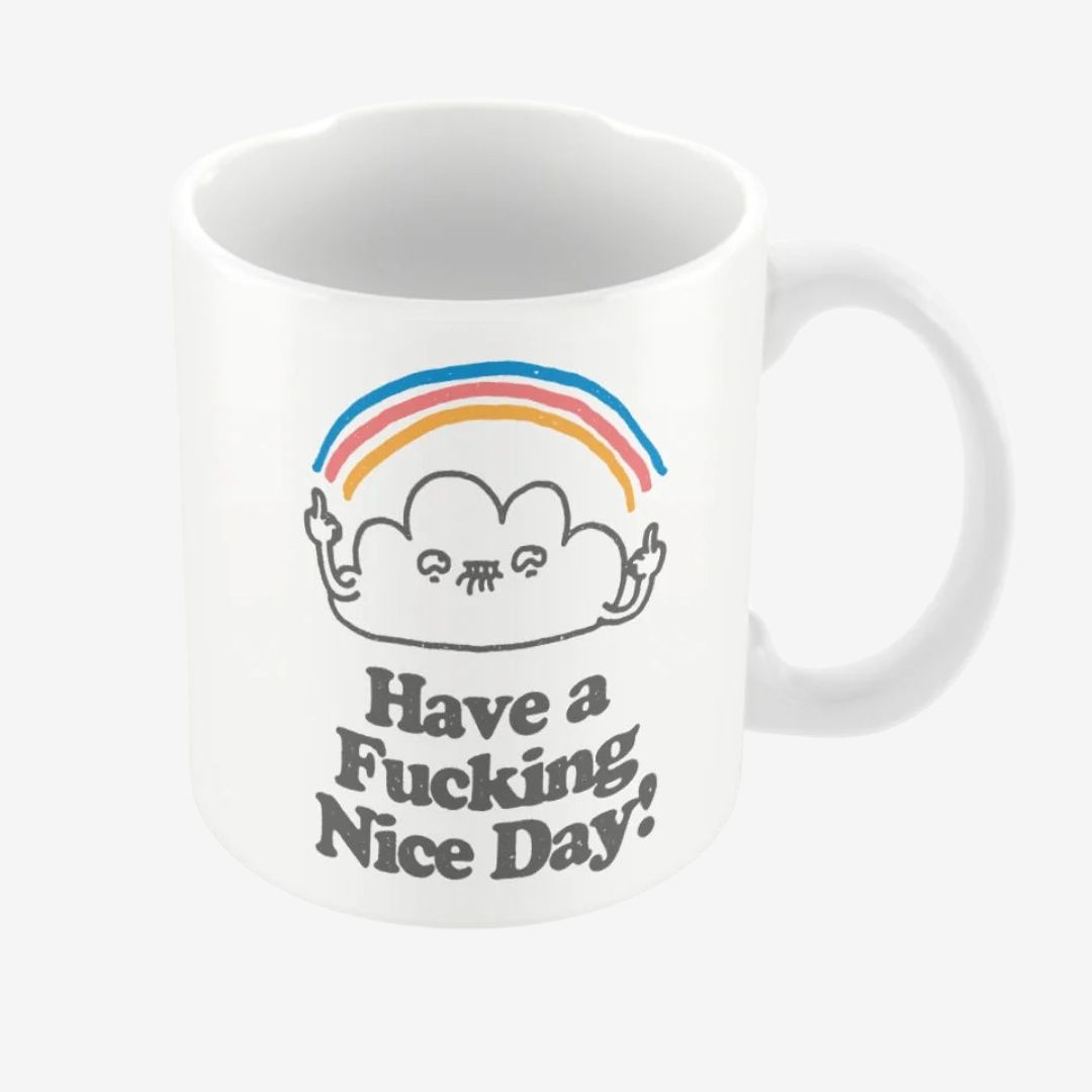 Threadless (Have A Nice Day) White Ceramic Mug