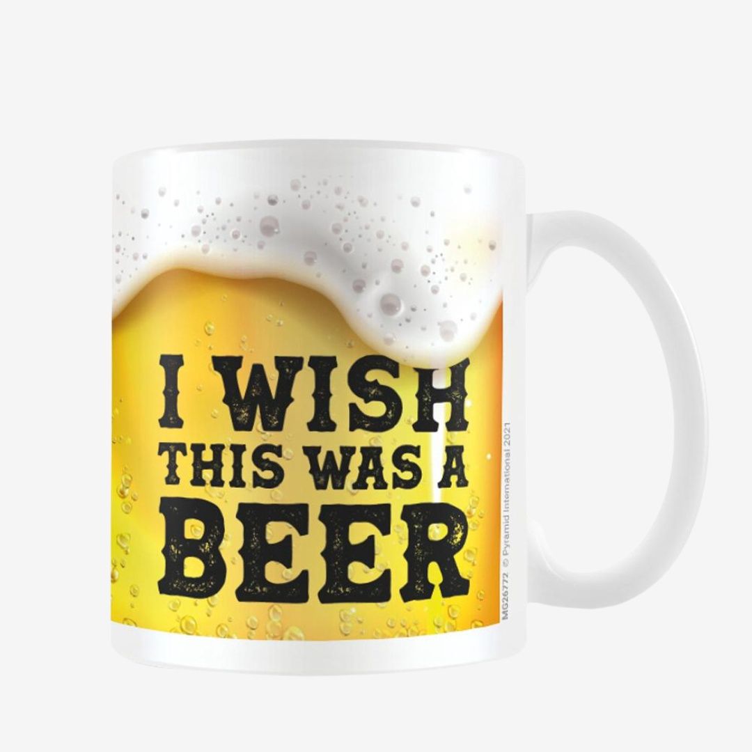 I Wish This Was Beer 11oz/315ml White Ceramic Mug