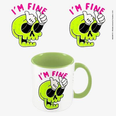 Threadless (I'm Fine) Lime Coloured Inner Pod Mug