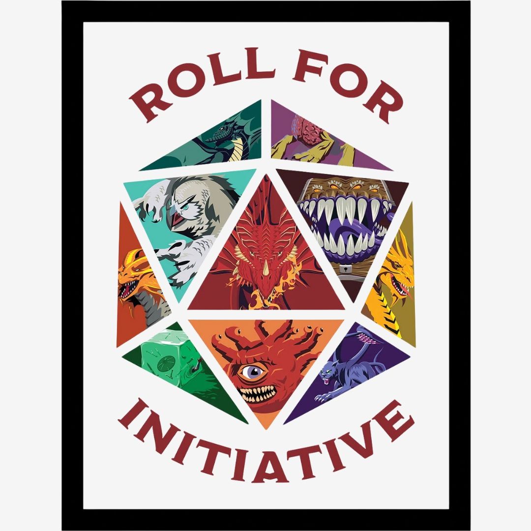 Dungeons &amp; Dragons (Characters) Framed 30x40cm Print