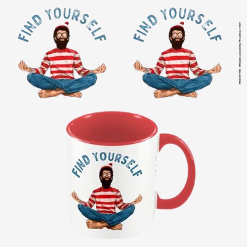 Threadless (Find Yourself) Red Coloured Inner Pod Mug