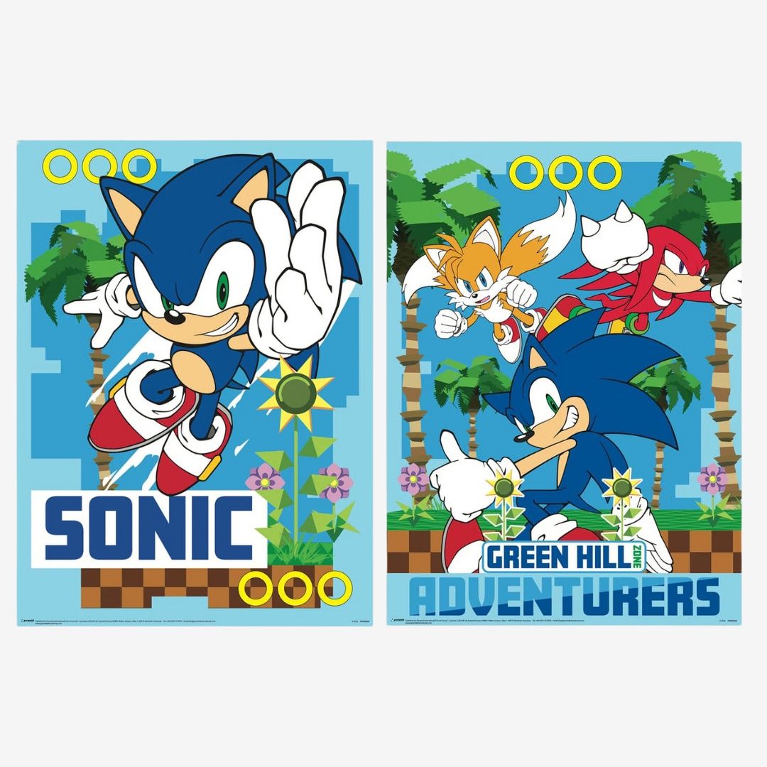 Sonic The Hedgehog Poster Set x2