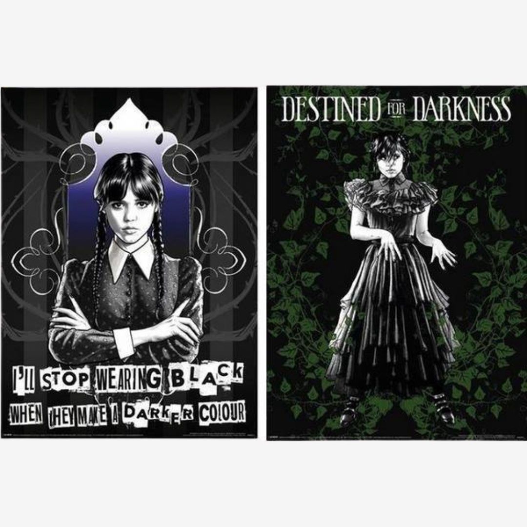 Wednesday (Goth) Poster Set x2