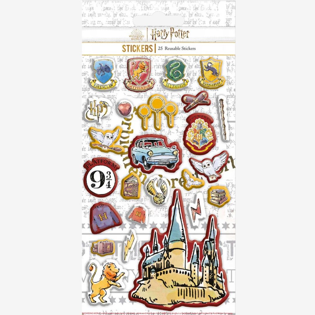 Harry Potter (Puffy) 25Pc Reusable Stickers