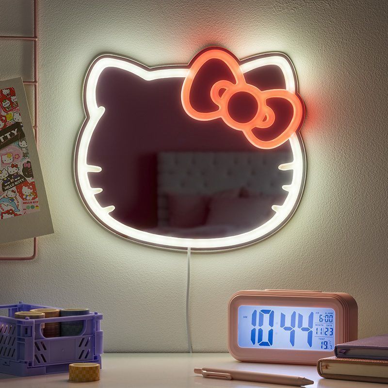 Hello Kitty Wall Mountable LED Neon Mirror