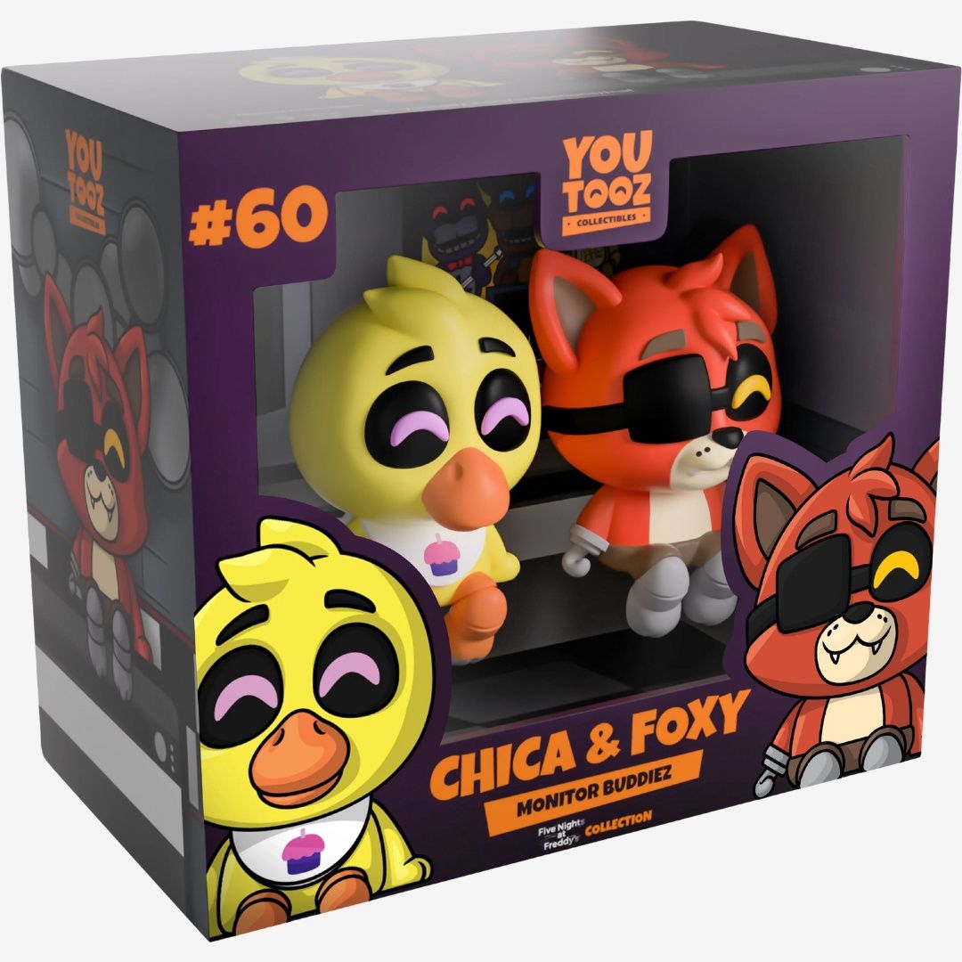 Youtooz Five Nights at Freddy&#39;s: Chica &amp; Foxy Monitor Buddiez