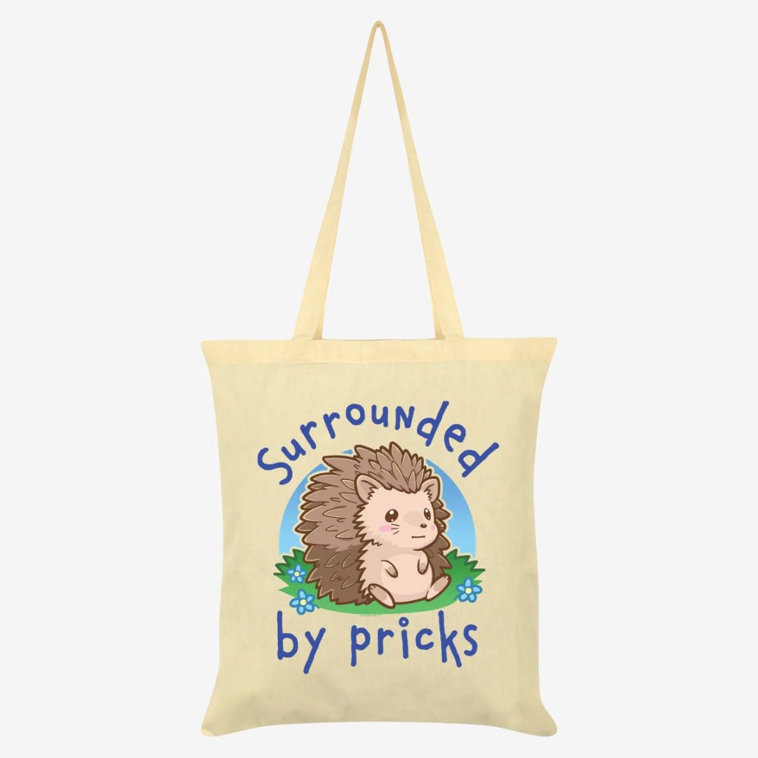 Surrounded By Pricks Cream Tote Bag