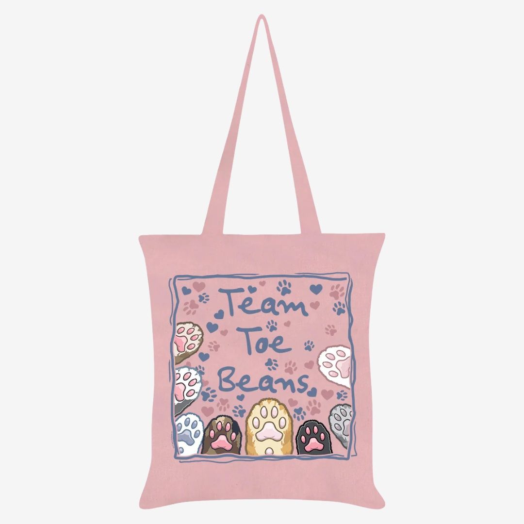 Team Toe Beans Pale Pink Tote Bag