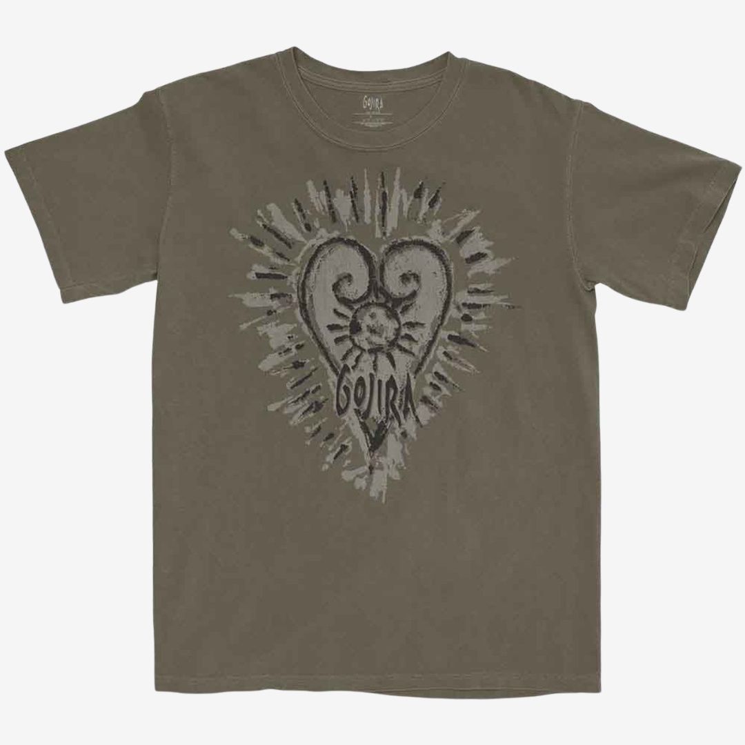 Gojira Unisex T-Shirt: Fortitude Heart (Dust), Size: Medium