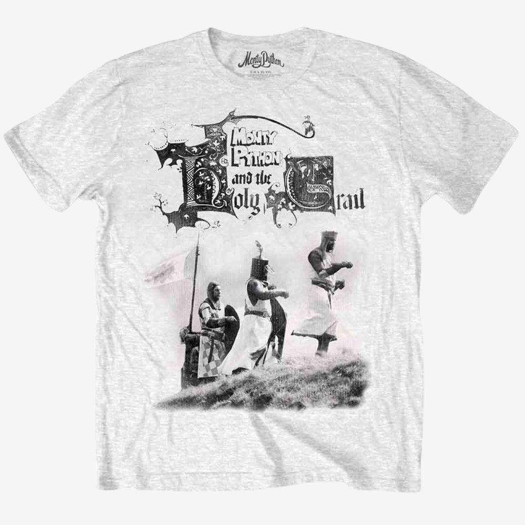 Monty Python Unisex T-Shirt: Knight Riders (White), Size: Medium