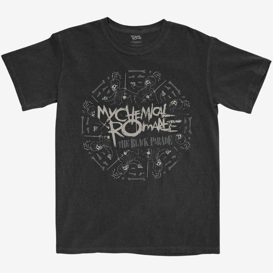 My Chemical Romance Unisex T-Shirt: Circle March (Black), Size: Small