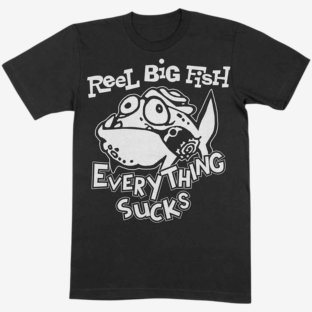 Reel Big Fish Unisex T-Shirt: Silly Fish (Black), Size: Medium