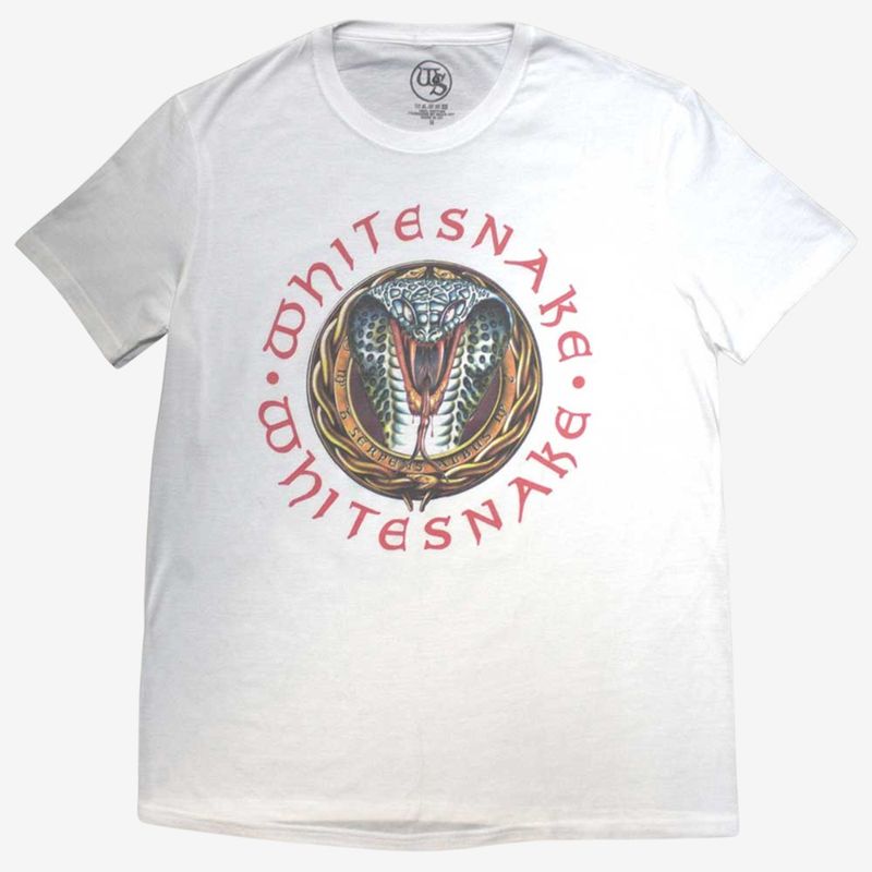 Whitesnake Unisex T-Shirt: Donnington Snake (White)