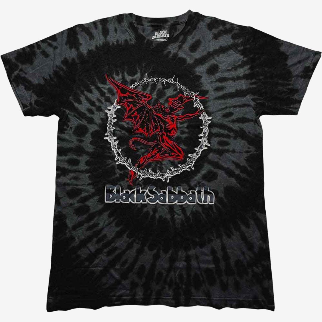 Black Sabbath Unisex T-Shirt: Red Henry (Black) (Wash Collection), Size: Medium