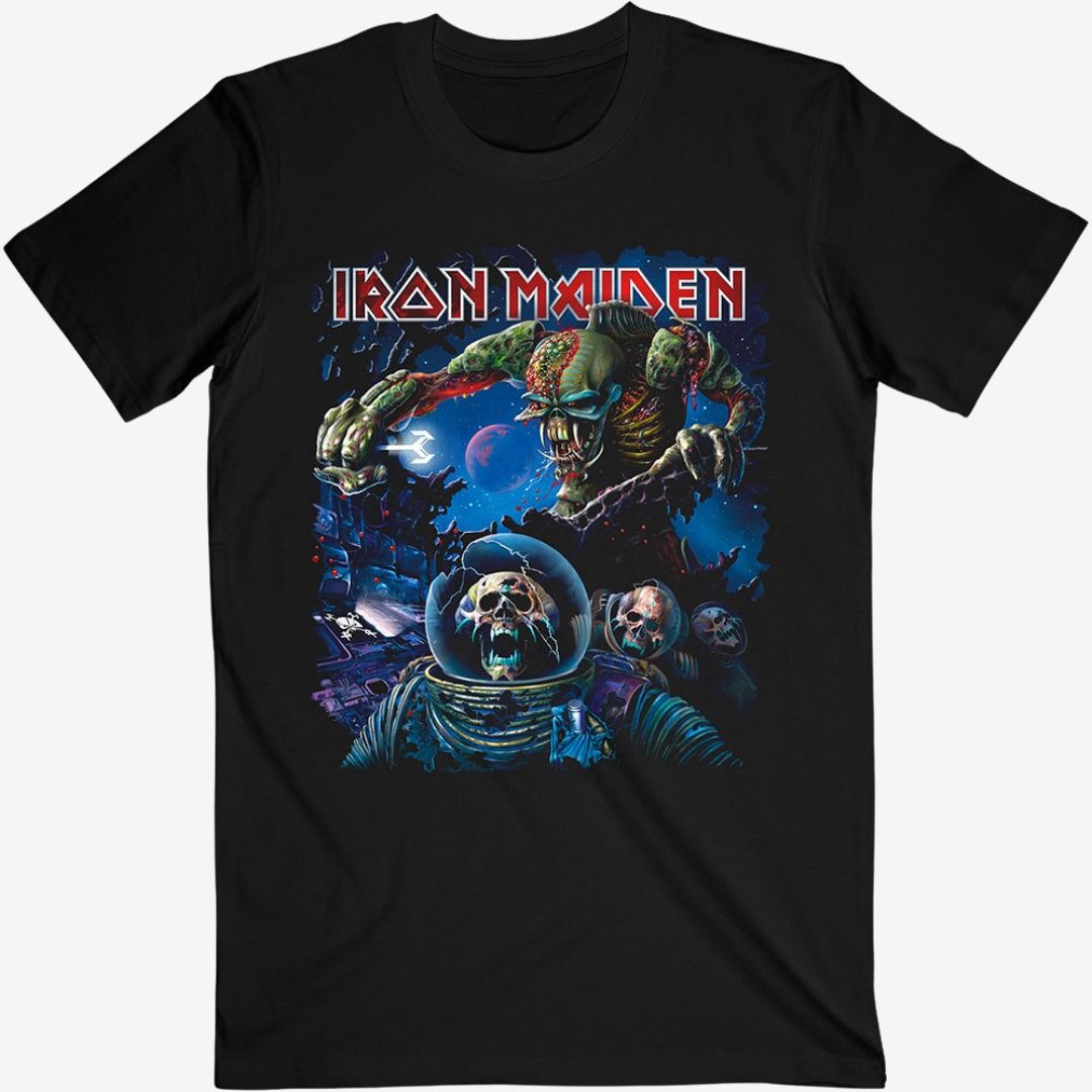 Iron Maiden Unisex T-Shirt: Final Frontier Album (Black), Size: Medium