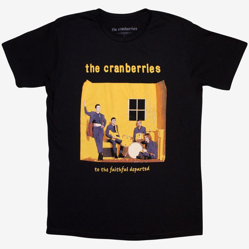 The Cranberries Unisex T-Shirt: Faithfully Departed Cover (Black)