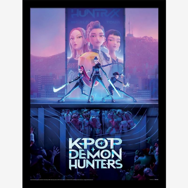 K-Pop Demon Hunters (Key Art) Framed Print