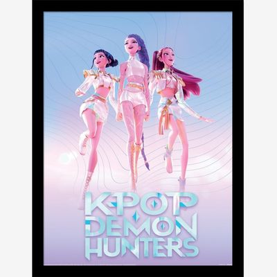 K-Pop Demon Hunters (Trio) Framed Print