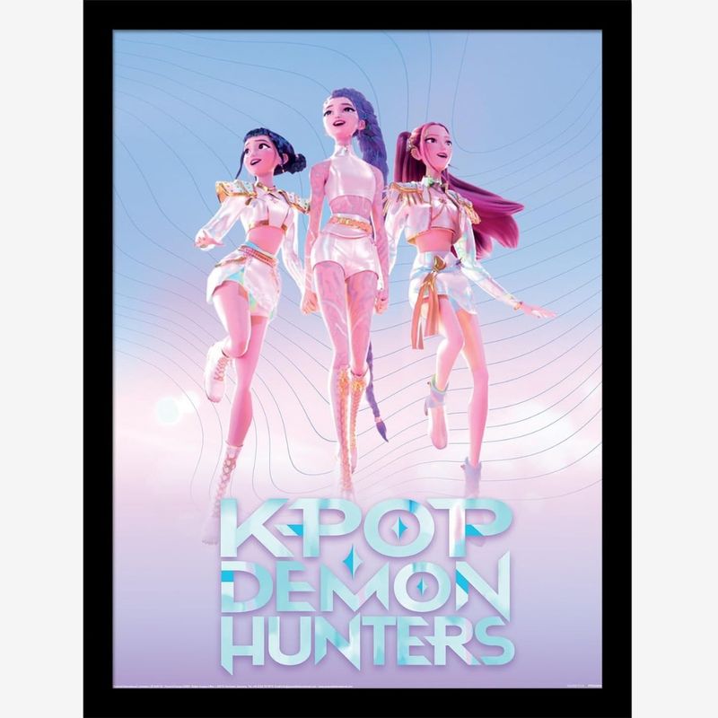 K-Pop Demon Hunters (Trio) Framed Print