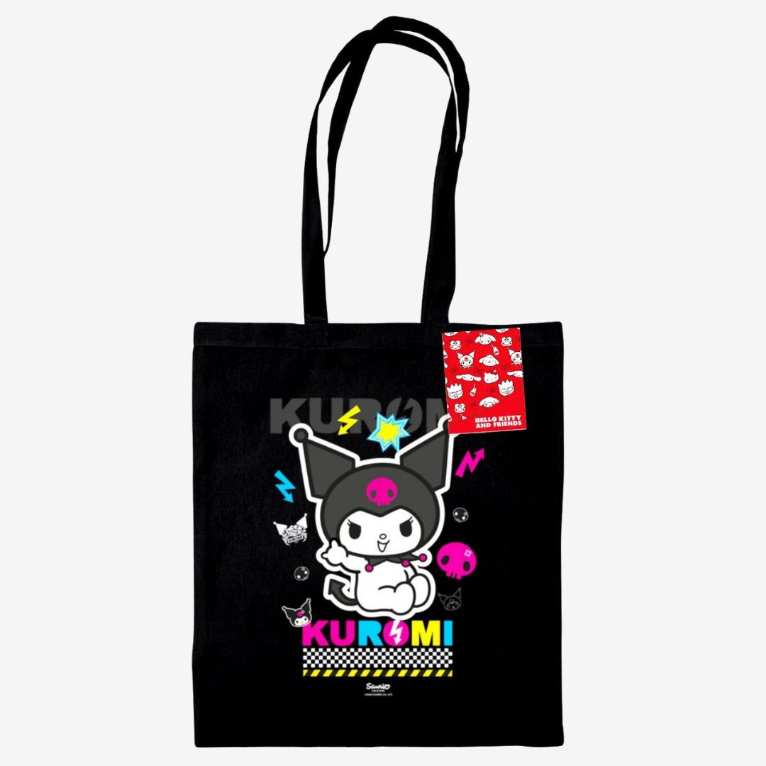 Kuromi (Anime Cartoon) Black Tote Bag
