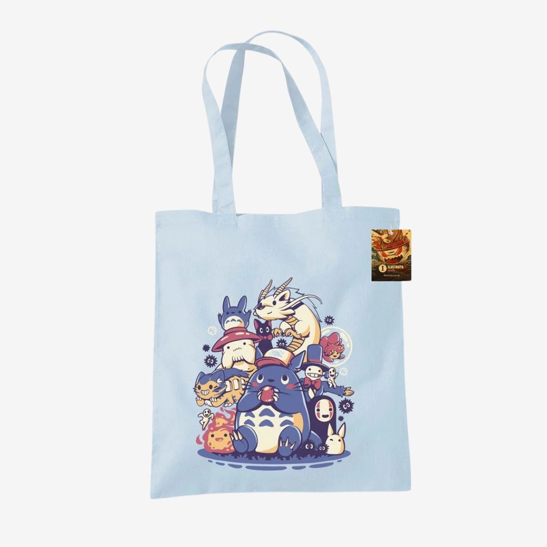 Ilustrata (Spirited Creatures) Pastel Blue Tote Bag