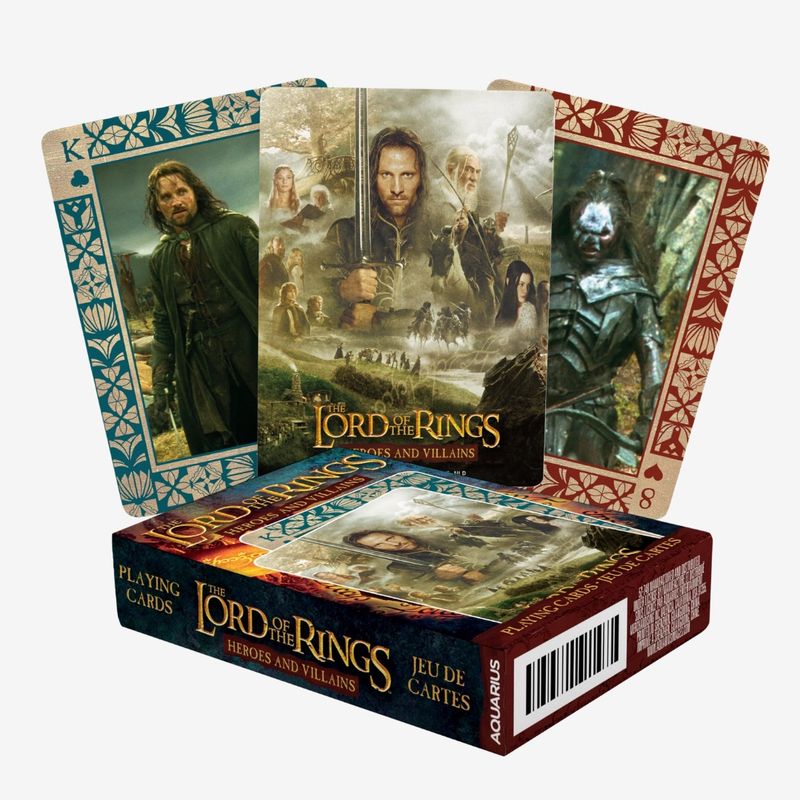 Lord Of The Rings Heroes And Villains Playing Cards